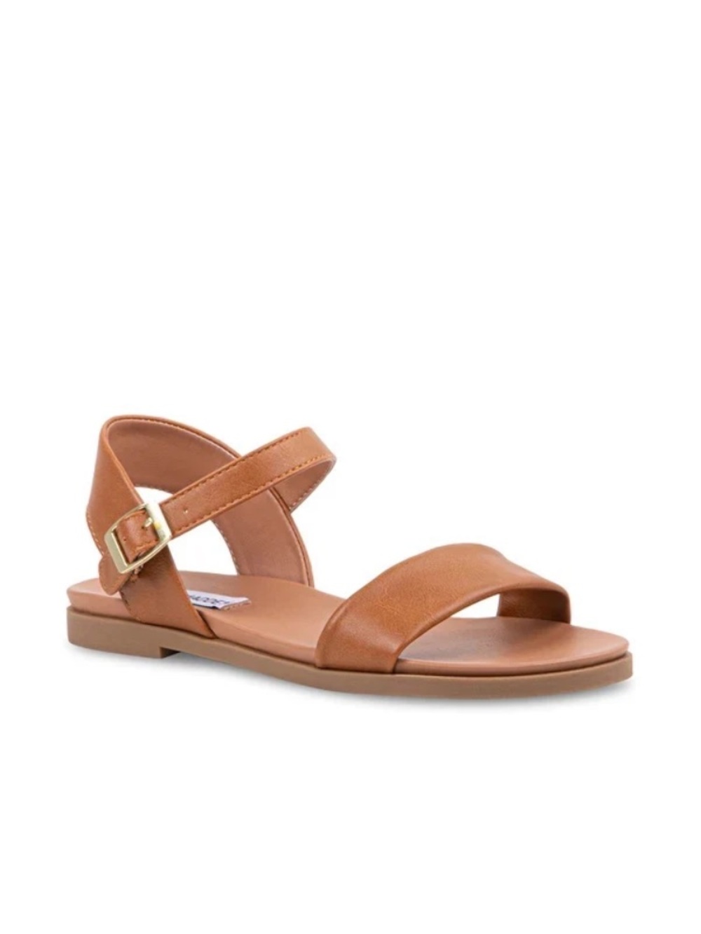 Steve Madden Daelyn Tan Leather Ankle-Strap Sandal